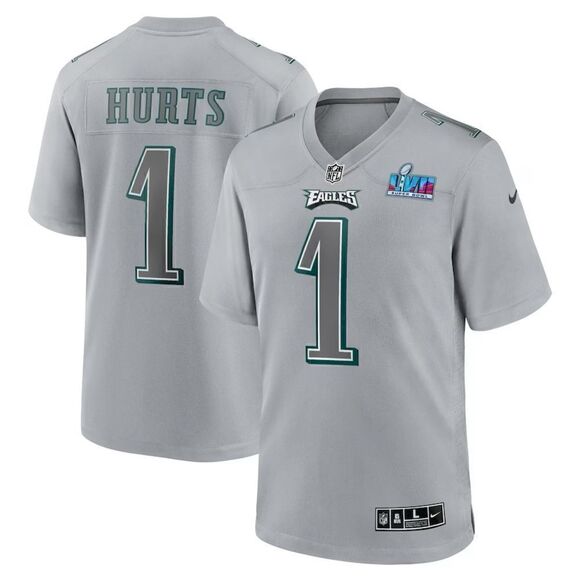 Authentic Nike Philadelphia Eagles #1 Hurts Super Bowl LVII Atmosphere Jersey - Picture 1 of 10